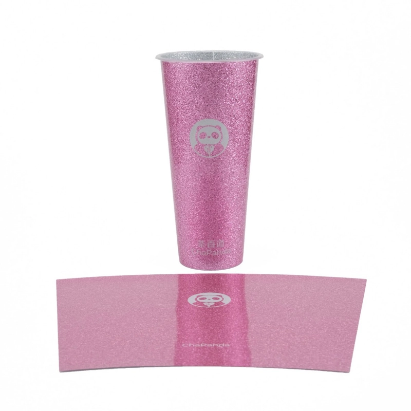 Star Pattern Metallized IML-YZY's New Premium Cup with Built-in Aluminum Foil Star Pattern Metallized IML-YZY's New Premium Cup with Built-in Aluminum Foil